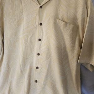 Jamaica Jaxx, 100%Silk Short Sleeve, button down, XL